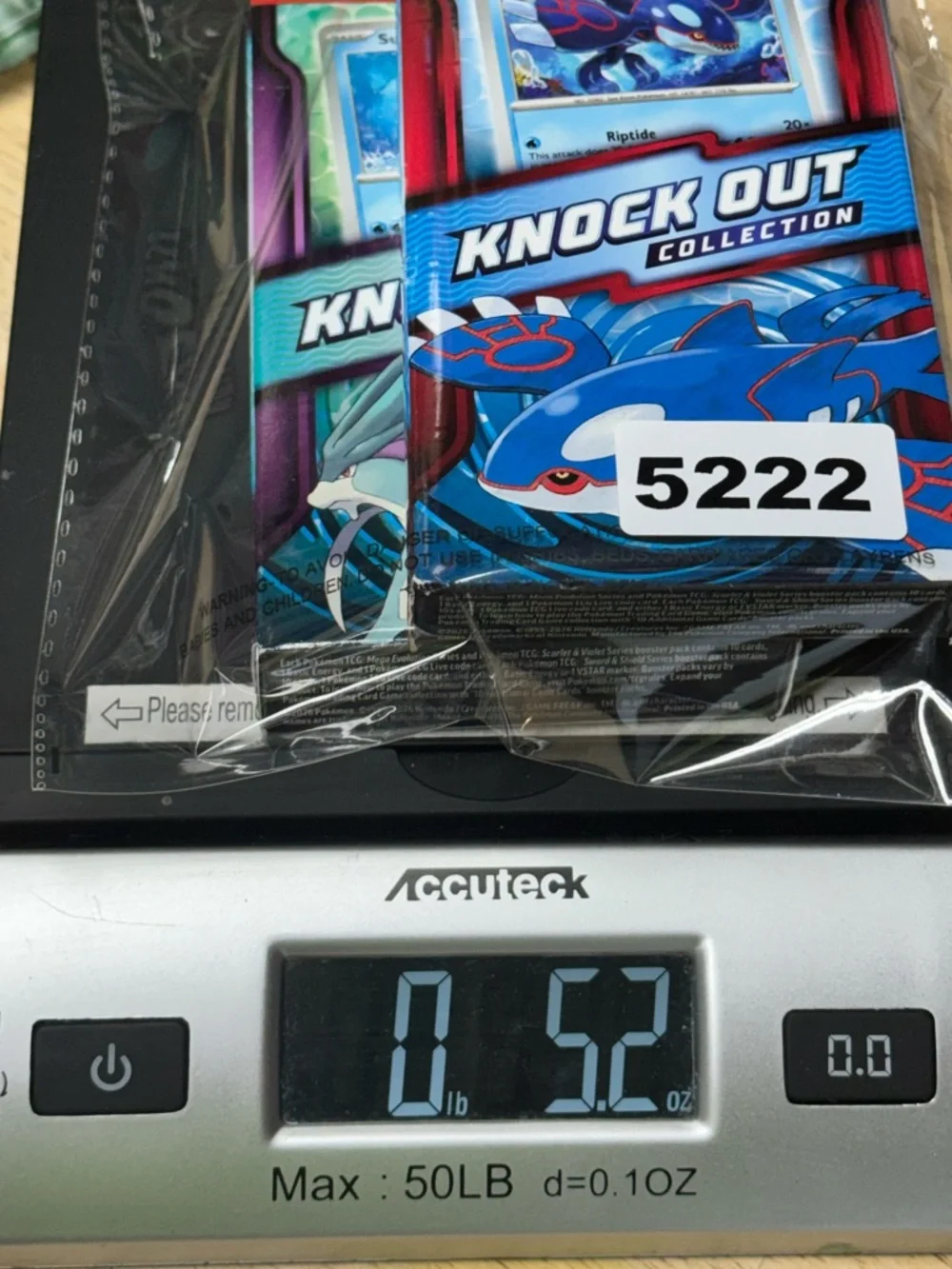 Pokemon TCG Knock Out Collection Bundle Kyogre & Suicune Sealed Packs Lot New